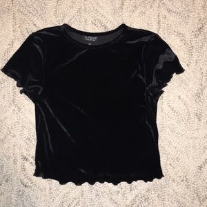 Black Velvet Top